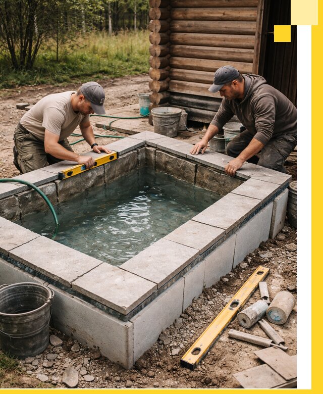 Изготовление и установка холодных купелей под ключ в Ревде